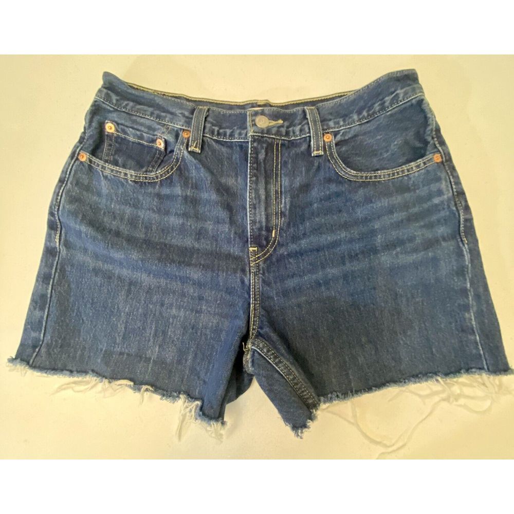 Levi's Women's‎ Medium Wash Cut Off Jean Shorts - 29 3" Inseam Coastal Cowgirl